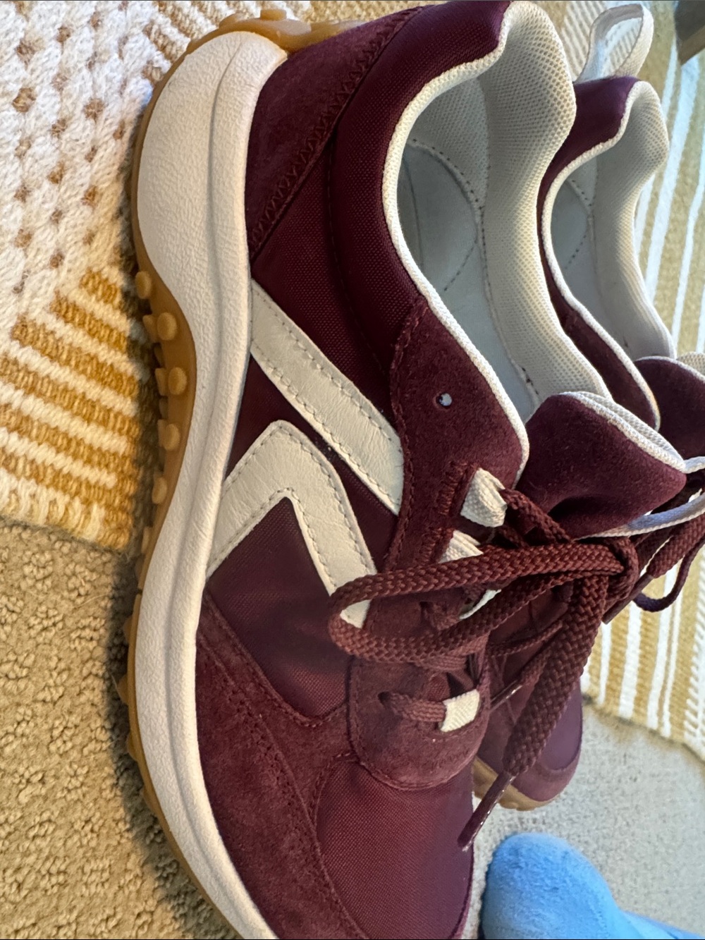 Keen Women's Burgundy and White Athletic Sneakers-new in size10